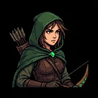 Arqueira em pixel art