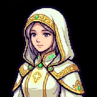 Clériga em pixel art