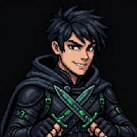 Ladino em pixel art